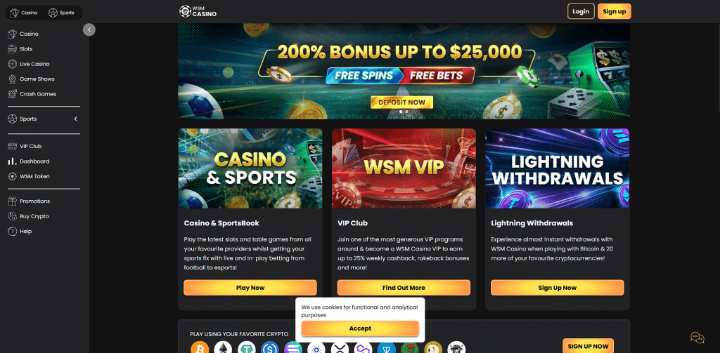 WSM Casino - vpn friendly casinos